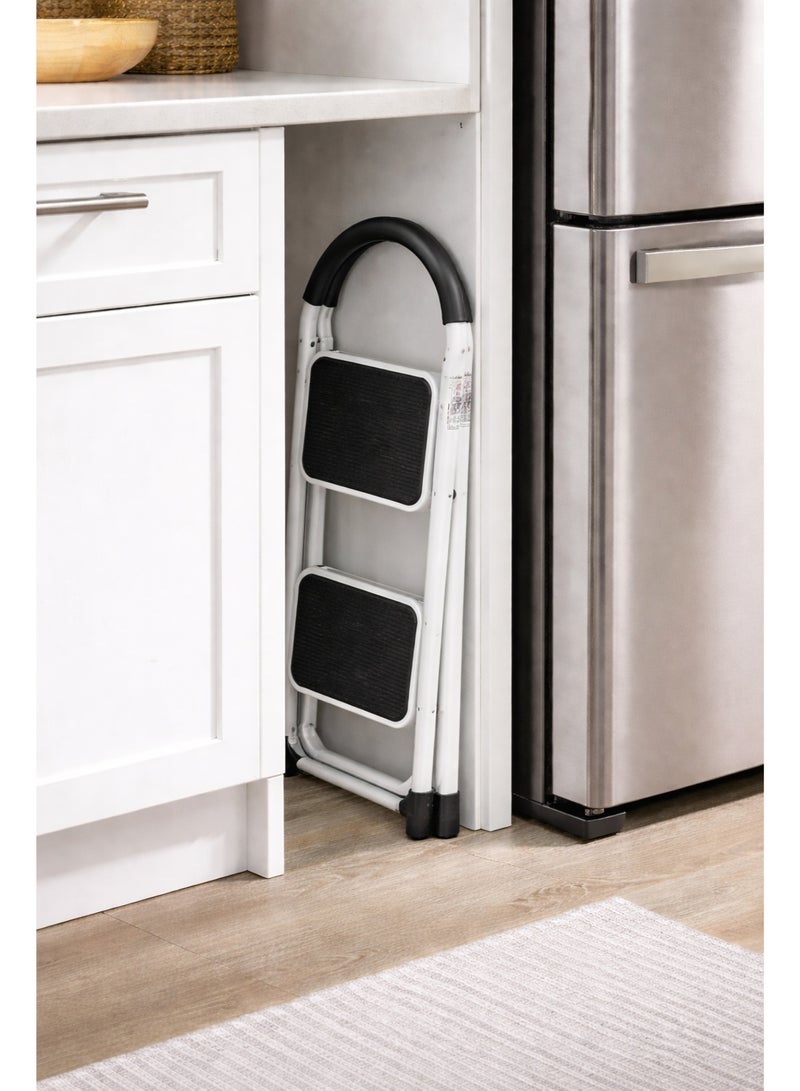 ALSAHAH Aluminum ladder of 2 steps, foldable - Image 2